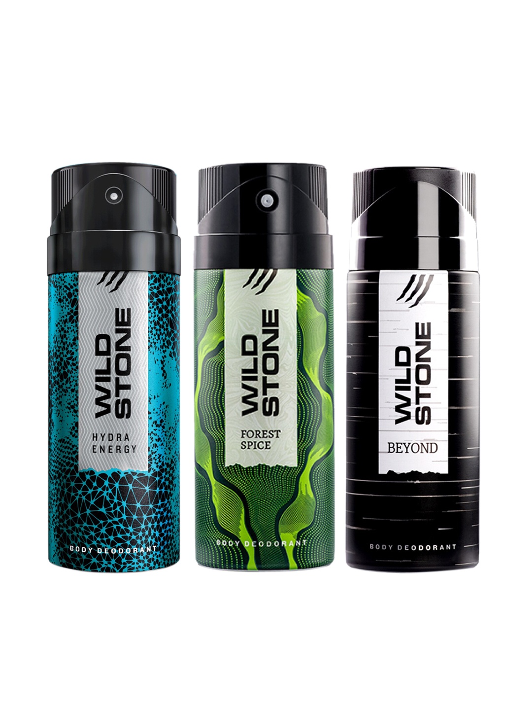 

Wild Stone Men Pack of 3 Deodorant - 150 ml Each, Multi