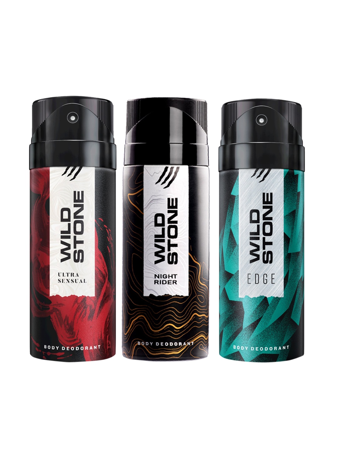 

Wild Stone Men Pack of 3 Deodorant - 150 ml Each, Multi
