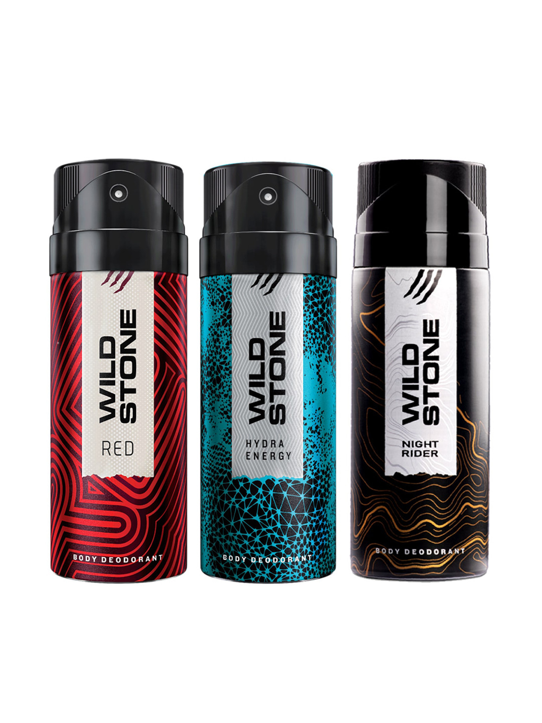 

Wild Stone Men Pack of 3 Deodorant - 150 ml Each, Multi