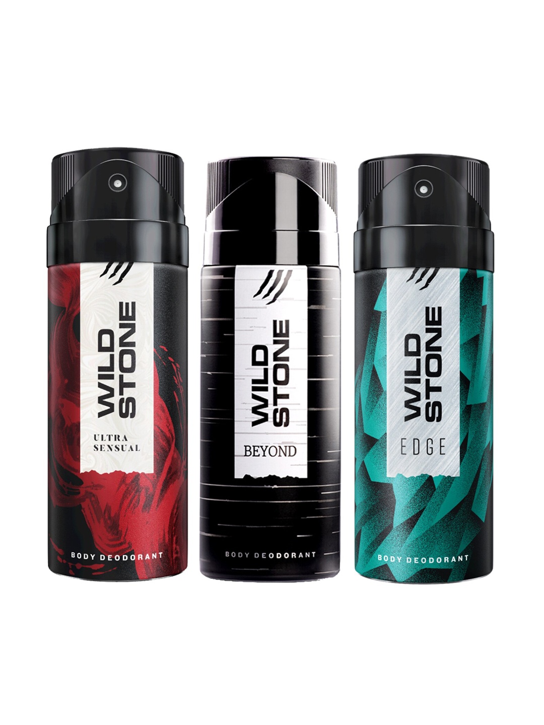 

Wild Stone Men Pack of 3 Deodorant - 150 ml Each, Multi
