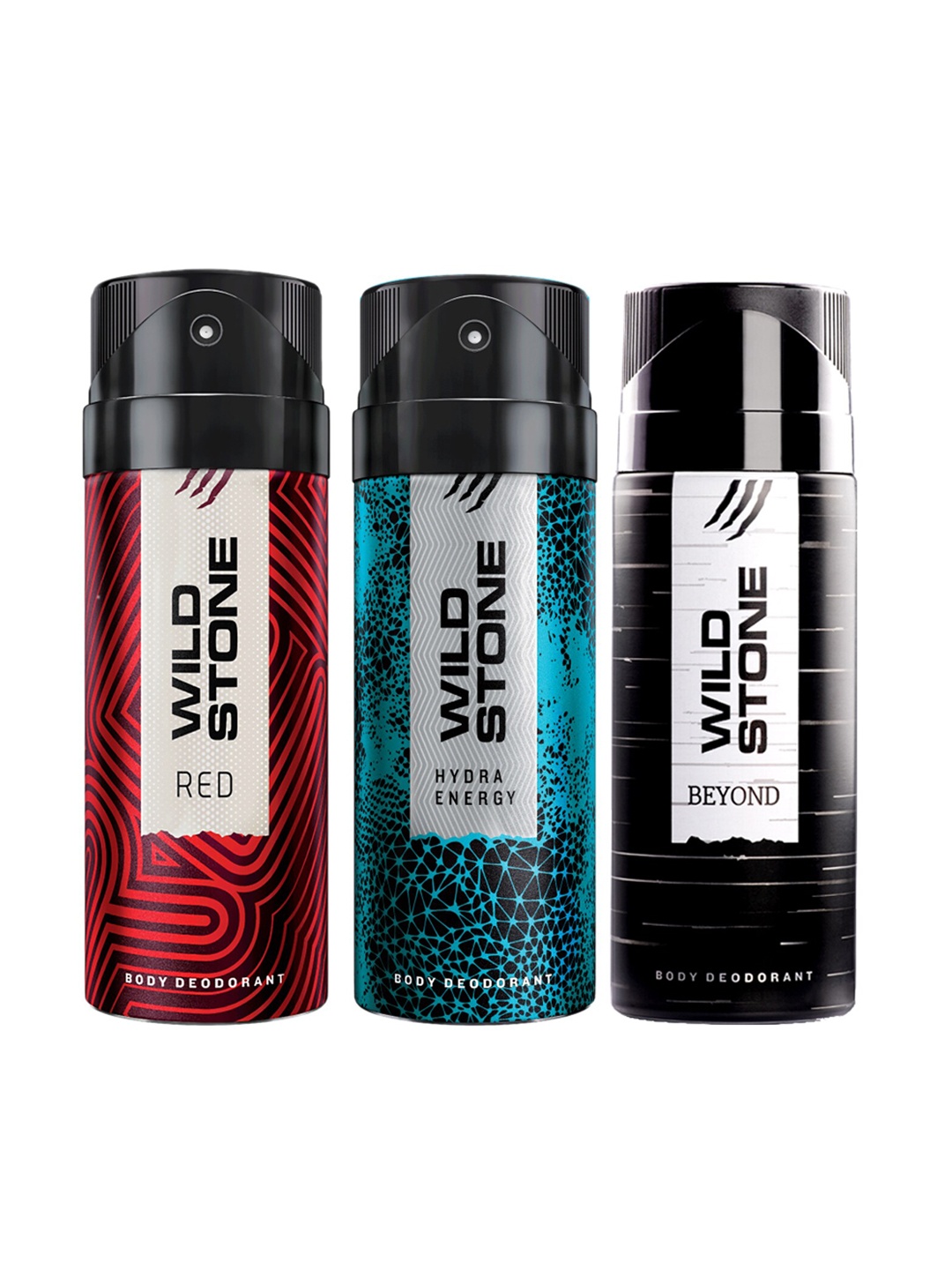 

Wild Stone Men Pack of 3 Deodorant - 150 ml Each, Multi