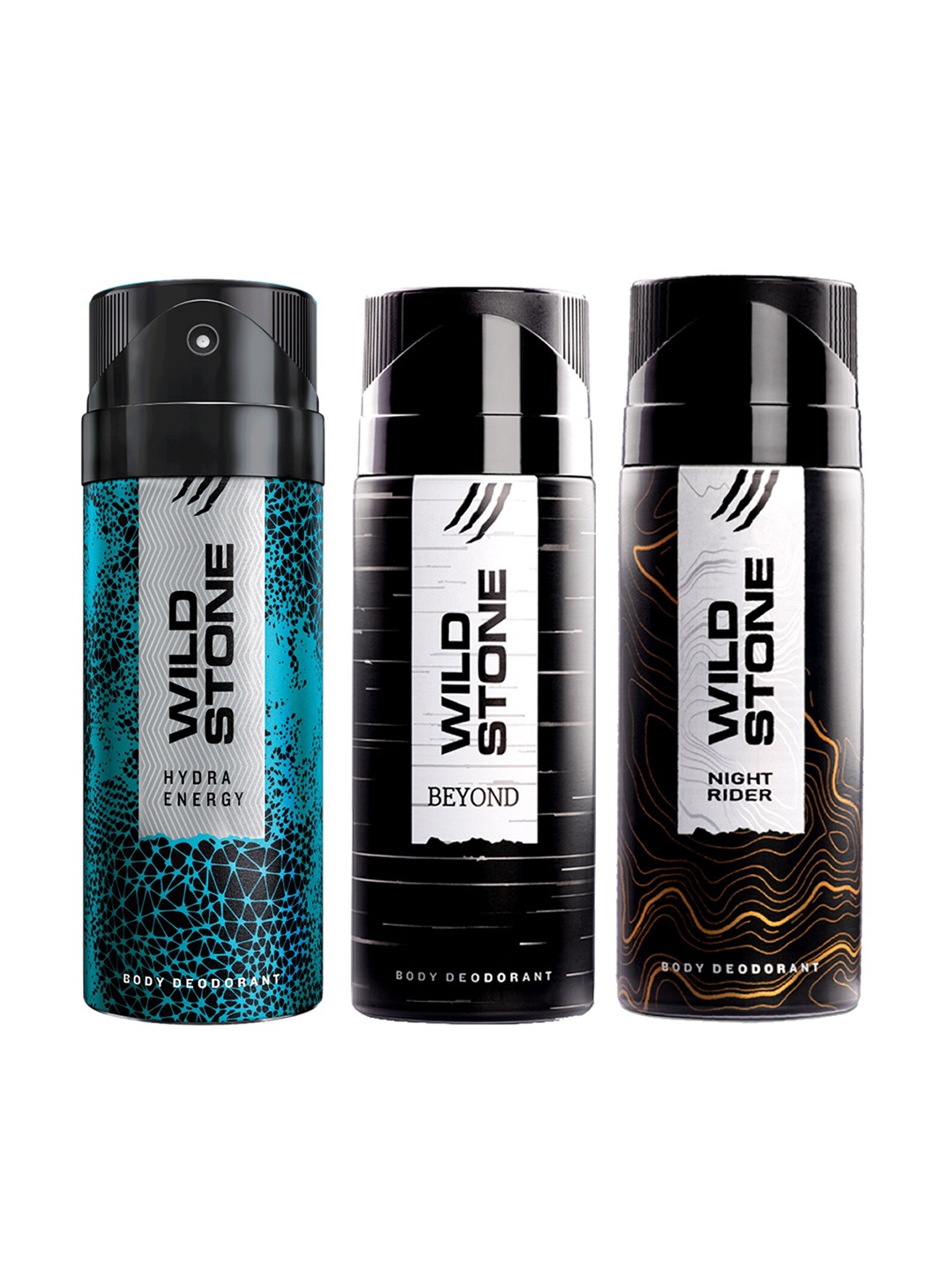 

Wild Stone Men Pack of 3 Deodorant - 150 ml Each, Multi