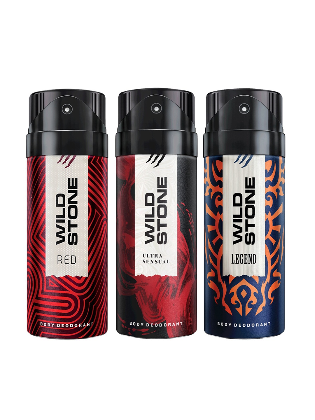 

Wild Stone Men Pack of 3 Deodorant - 150 ml Each, Multi