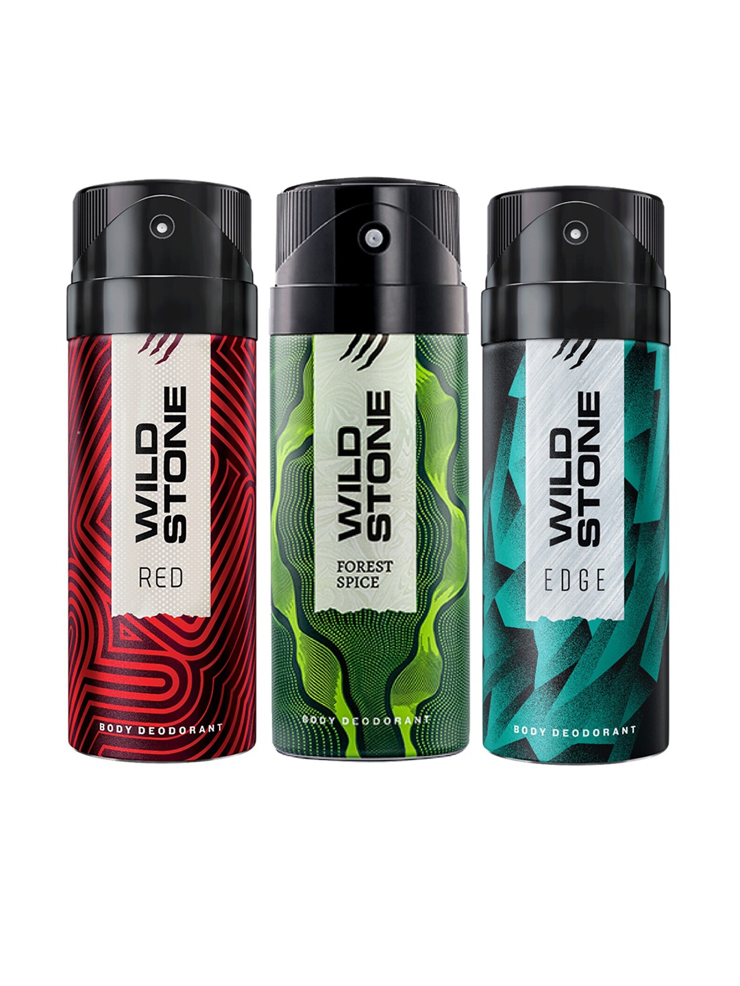 

Wild Stone Men Pack of 3 Deodorant - 150 ml Each, Multi