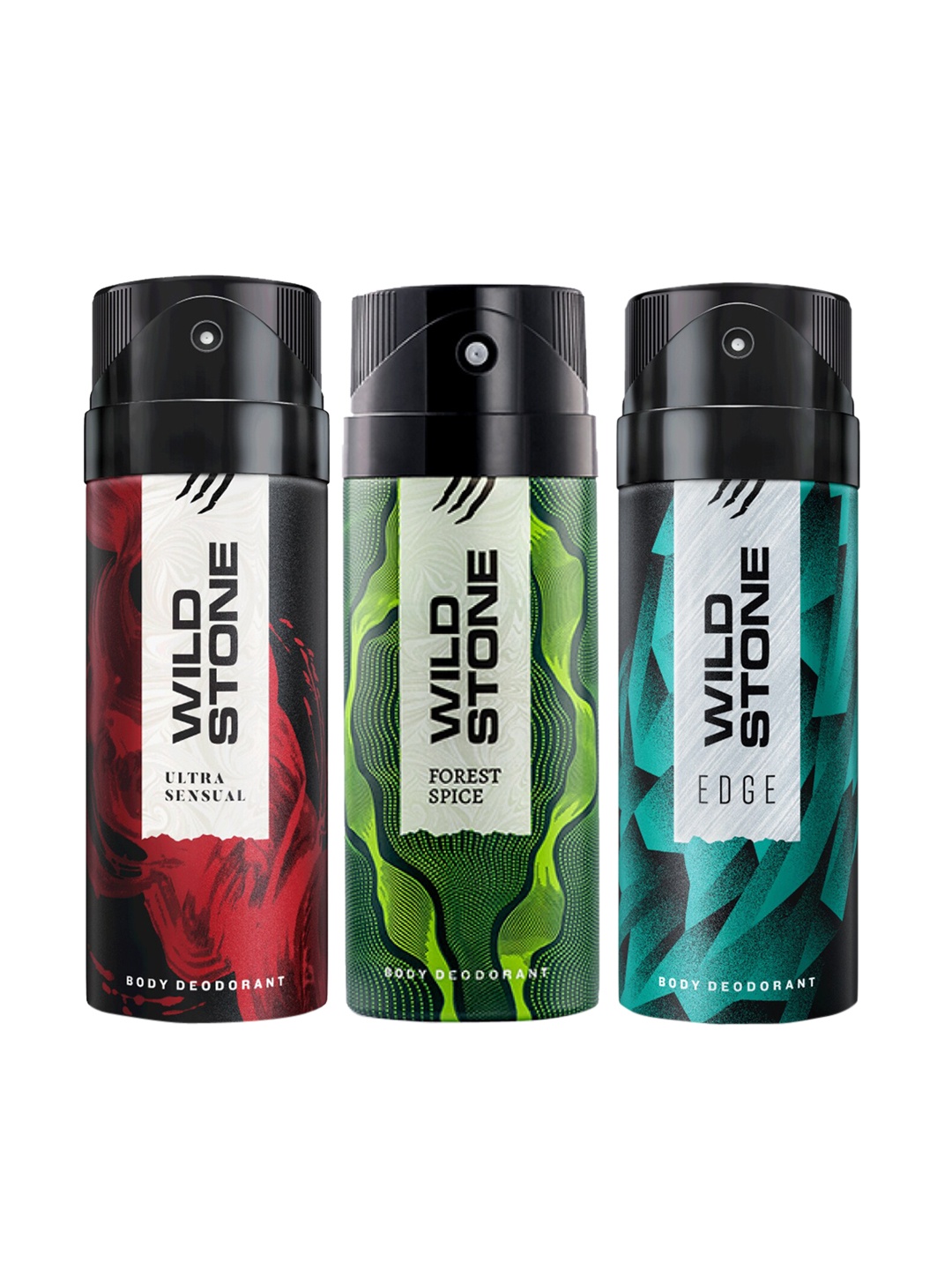 

Wild Stone Men Pack of 3 Deodorant - 150 ml Each, Multi