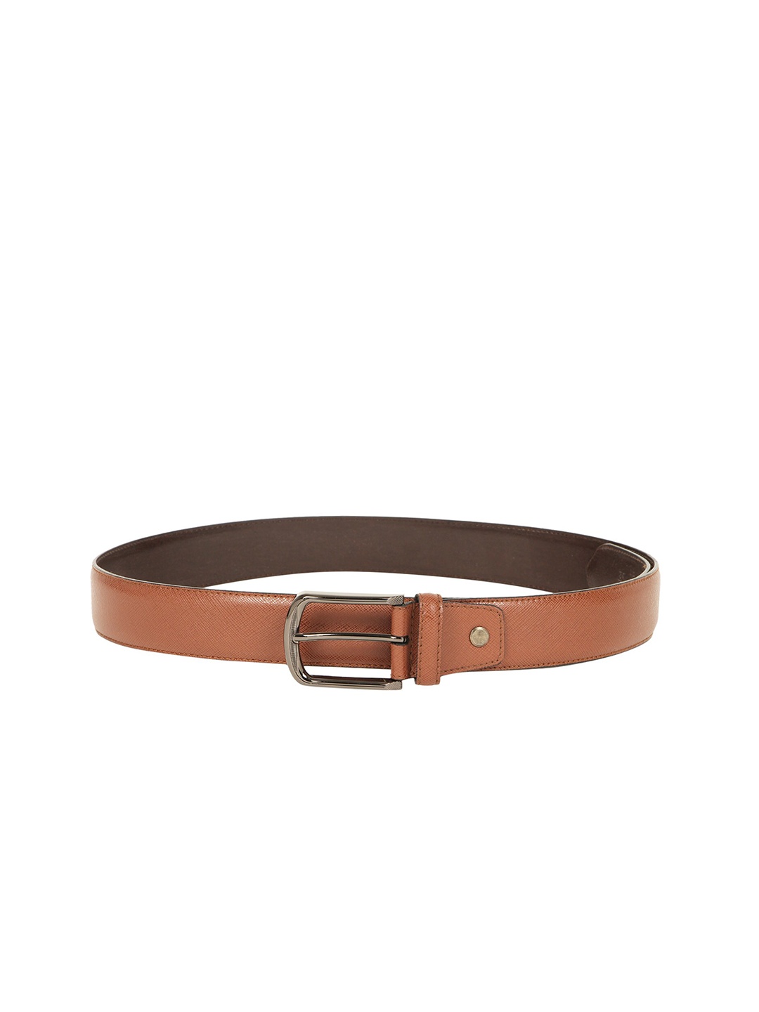 

Da Milano Men Camel Brown Solid Leather Belt