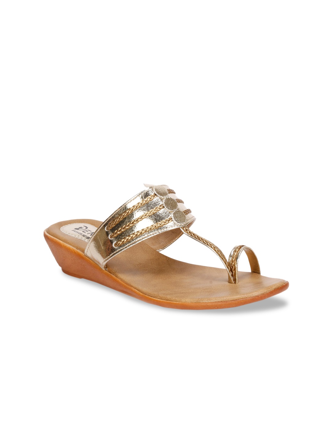 

Denill Gold-Toned Wedge Sandals