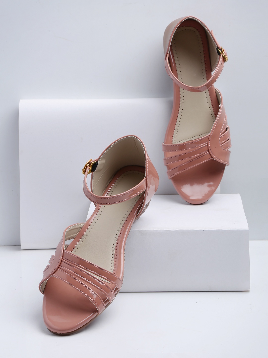 

DEAS Pink Wedge Sandals