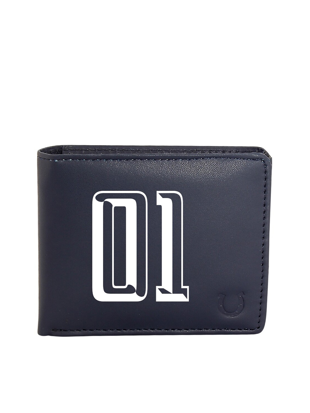 

Blacksmith Men Navy Blue Number 1 Printed Wallet