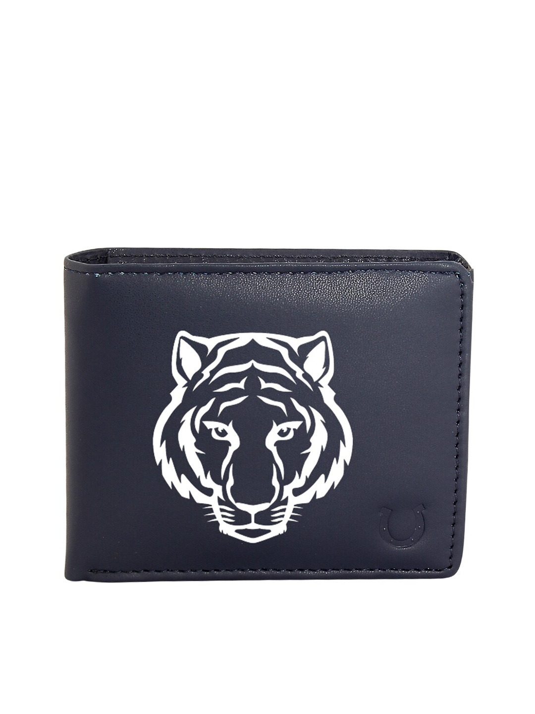 

Blacksmith Men Navy Blue Graphic Printed Two-Fold Wallet