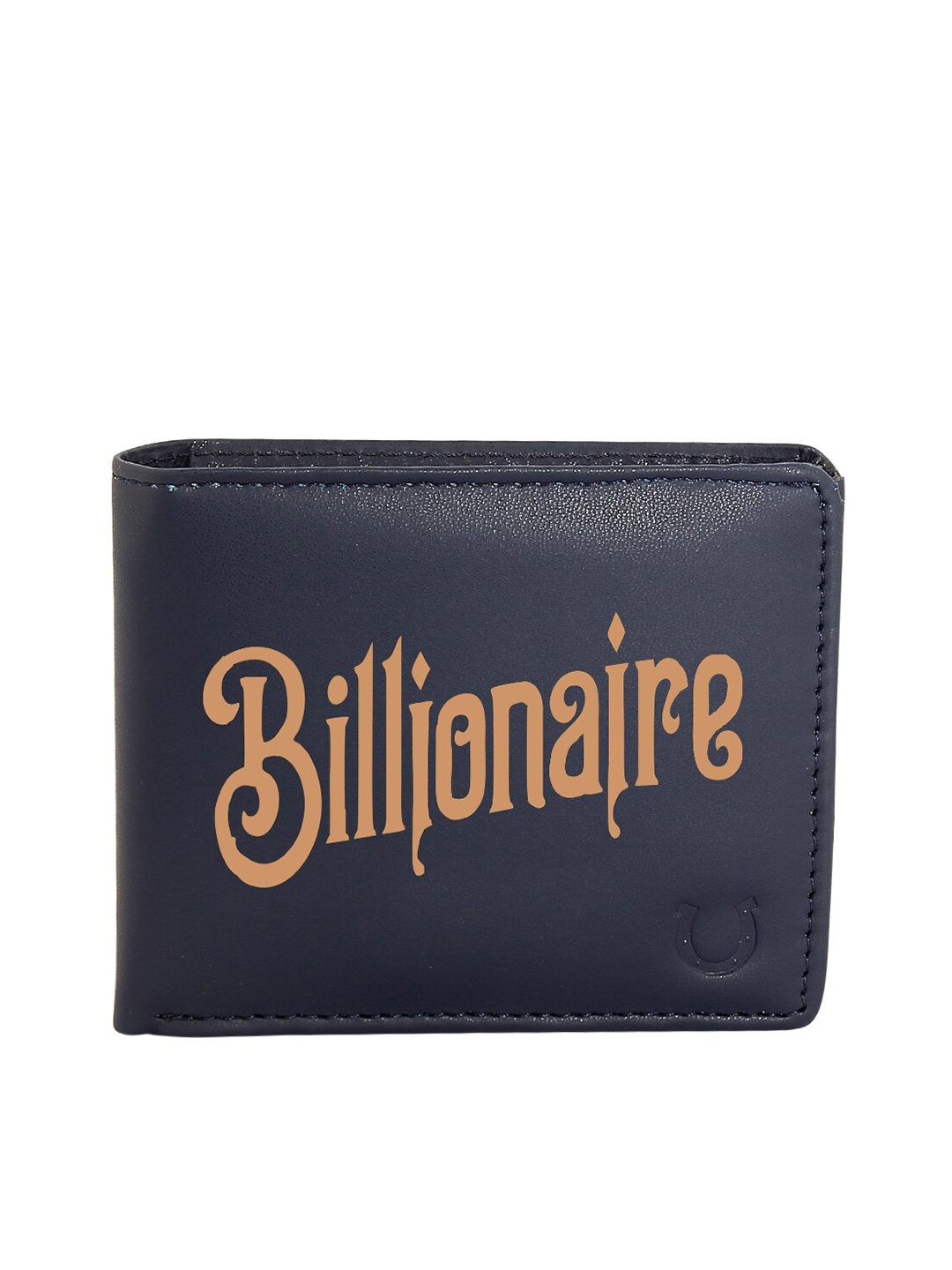 

Blacksmith Men Blue & Brown Graphic Printed Two Fold Wallet