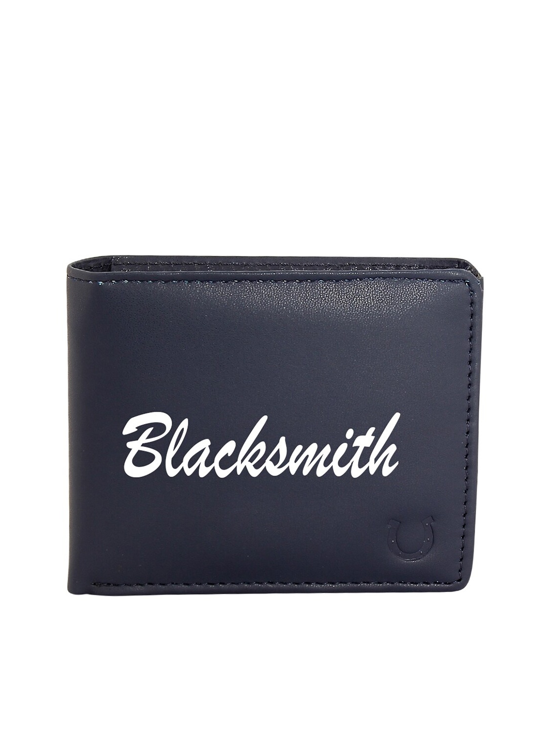 

Blacksmith Men Navy Blue Printed Wallet
