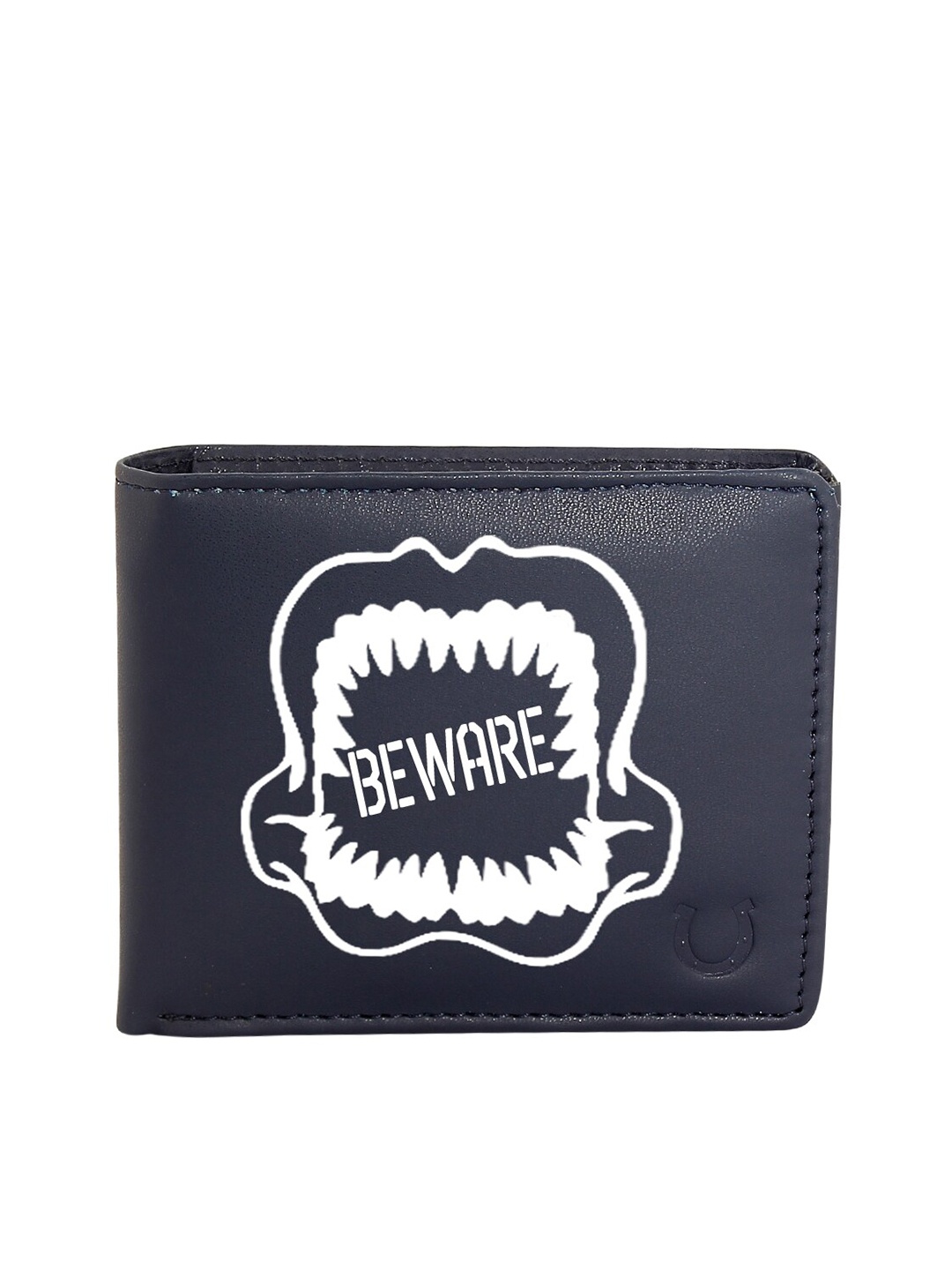 

Blacksmith Men Navy Blue Graphic Printed Two-Fold Wallet