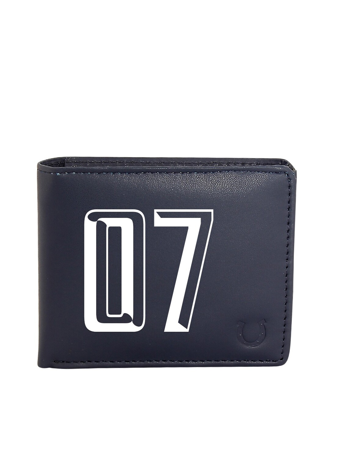 

Blacksmith Men Navy Blue Printed Two-Fold Wallet