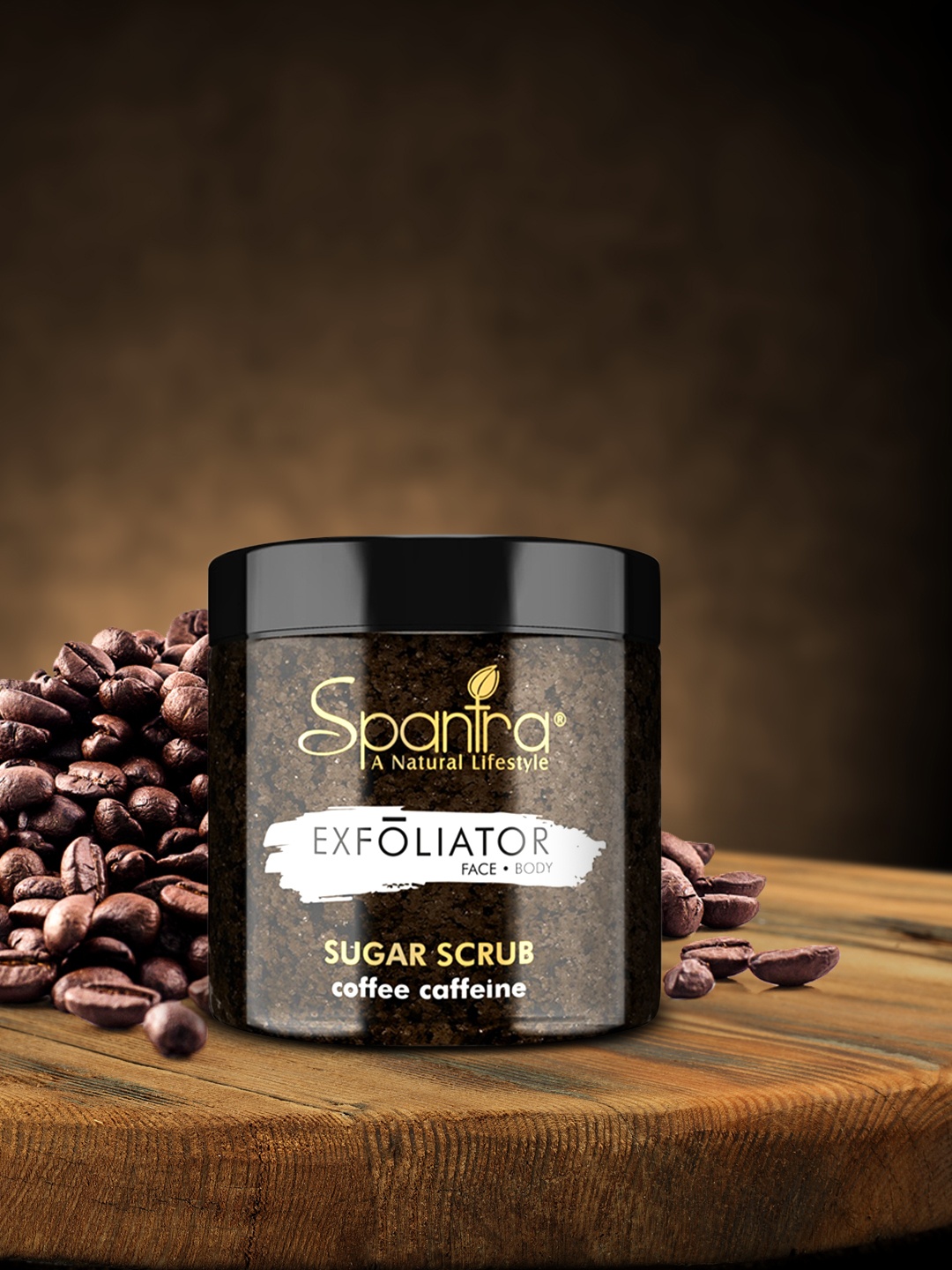 

Spantra Coffee Caffiene Sugar Scrub - 125gm, Brown