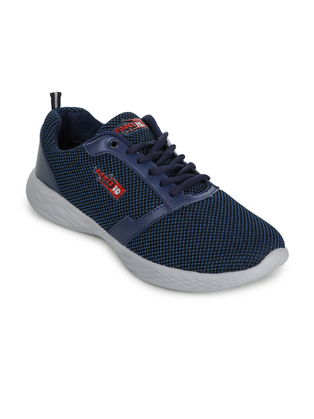 

Liberty By Force 10 Men Navy Blue & Black Mid-Top Sports Shoes