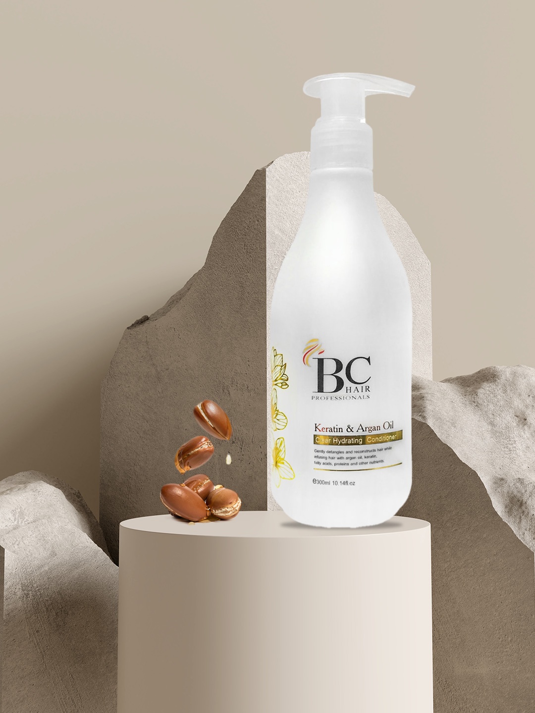 

Berina BC Clear Hydrating Conditioner with Kertain & Argan Oil extract - 300ml, White