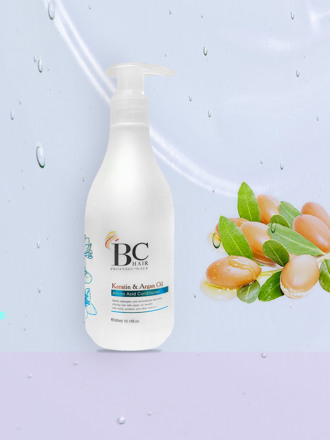 

Berina BC Amino Acid Conditioner with Kertain & Argan Oil Extract - 300ml, White