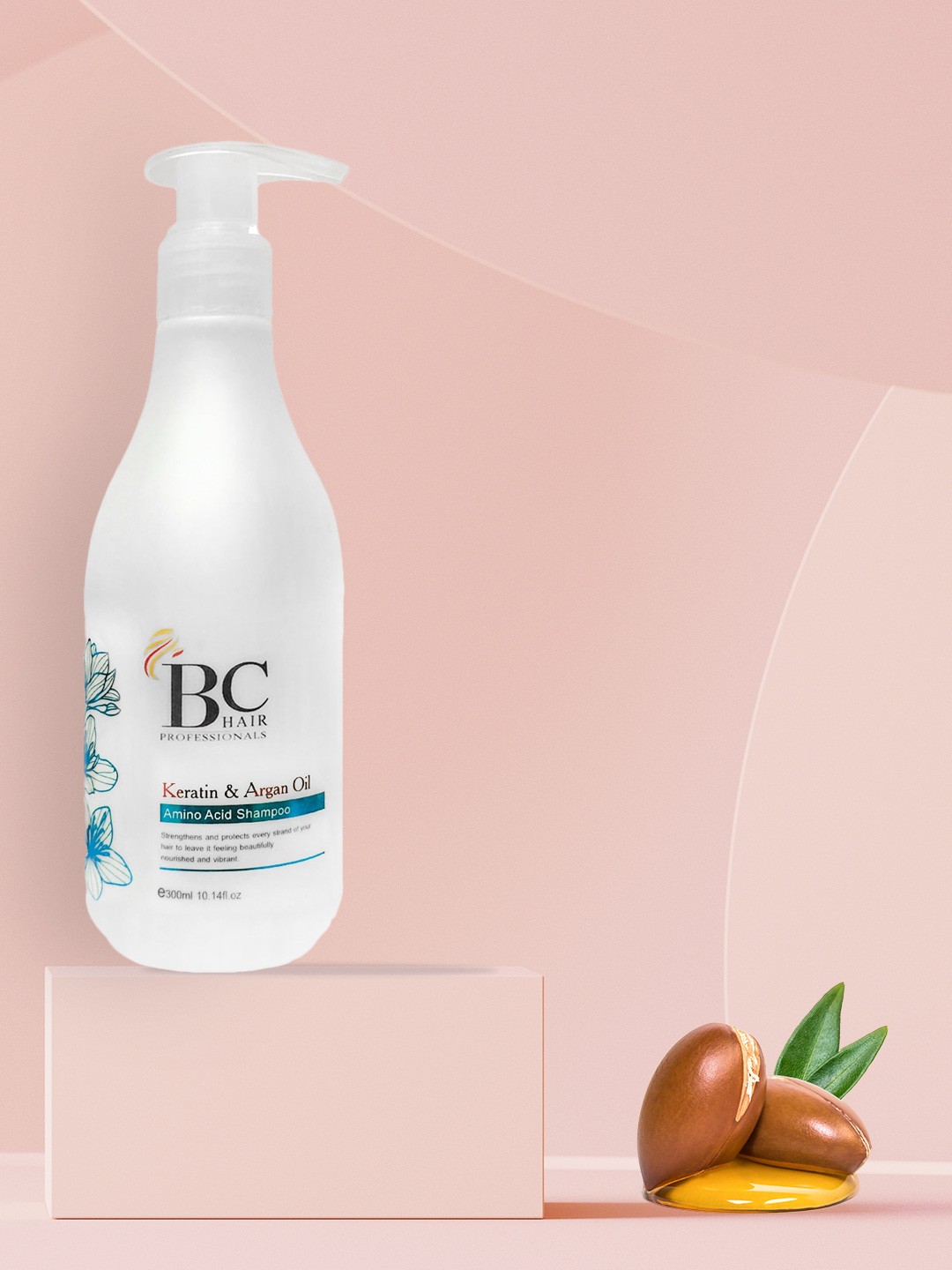 

Berina BC Amino Acid Shampoo with Kertain & Argan Oil Extract - 300ml, White