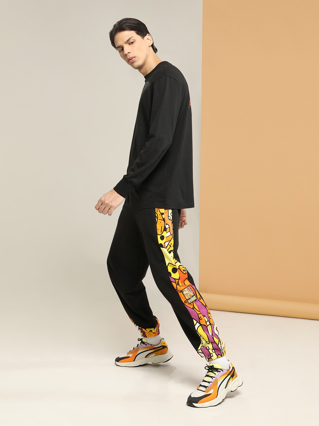 

Puma x BRITTO Women Black Printed Loose Joggers