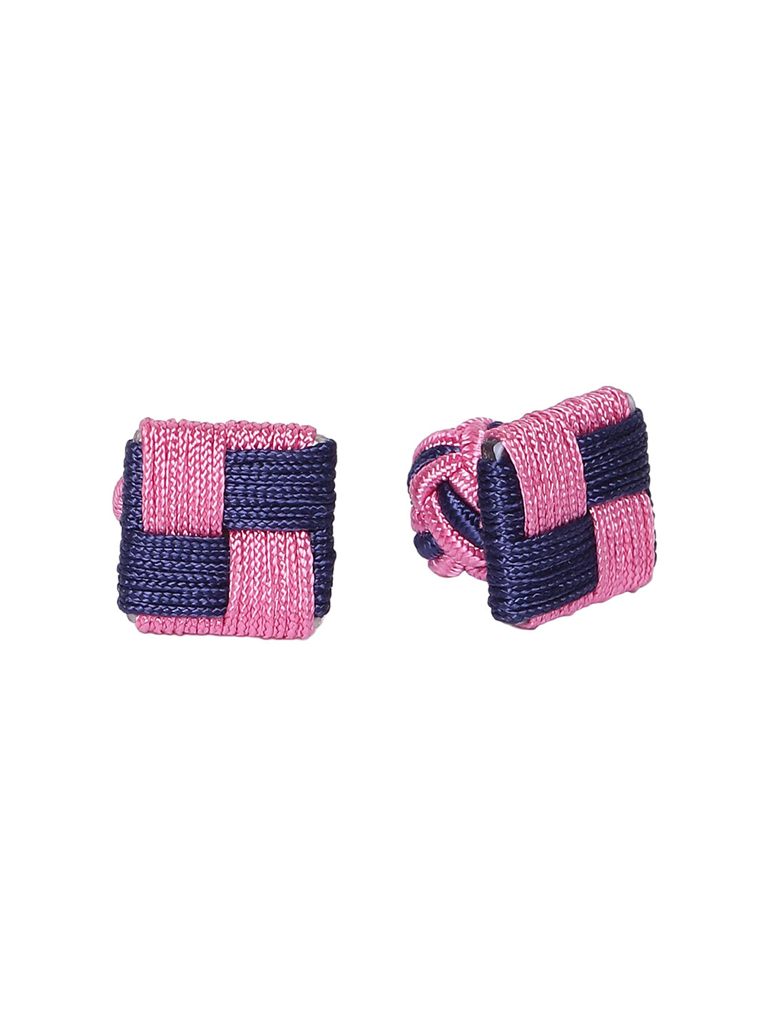 

Alvaro Castagnino Pink & Navy Blue Cufflinks