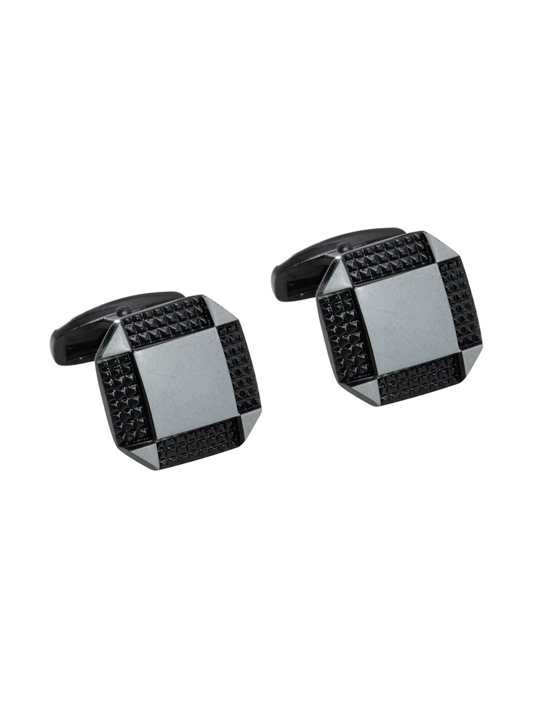 

Alvaro Castagnino Black & Grey Geometric Cufflink