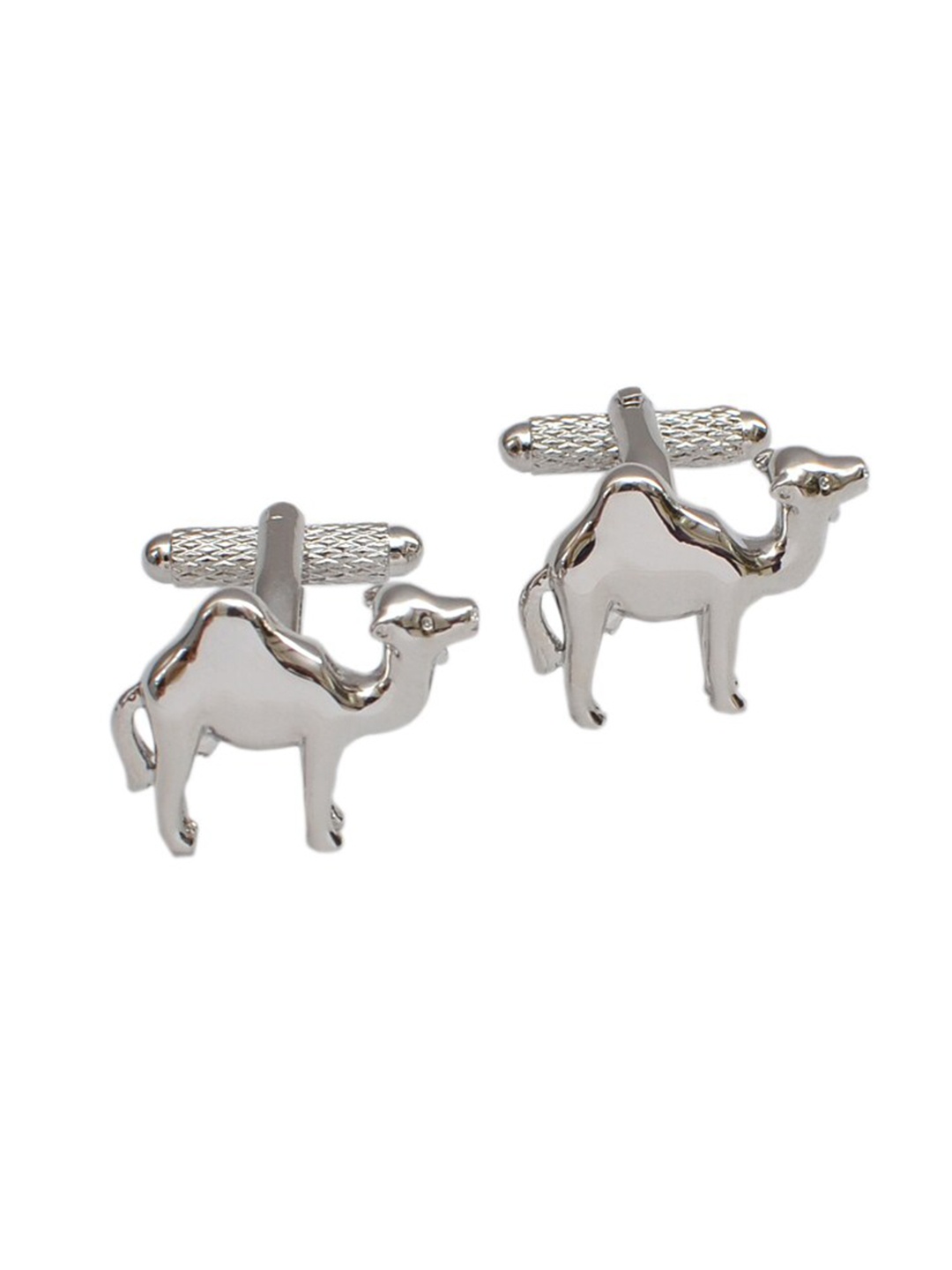 

Alvaro Castagnino Silver-Toned Quirky Cufflink