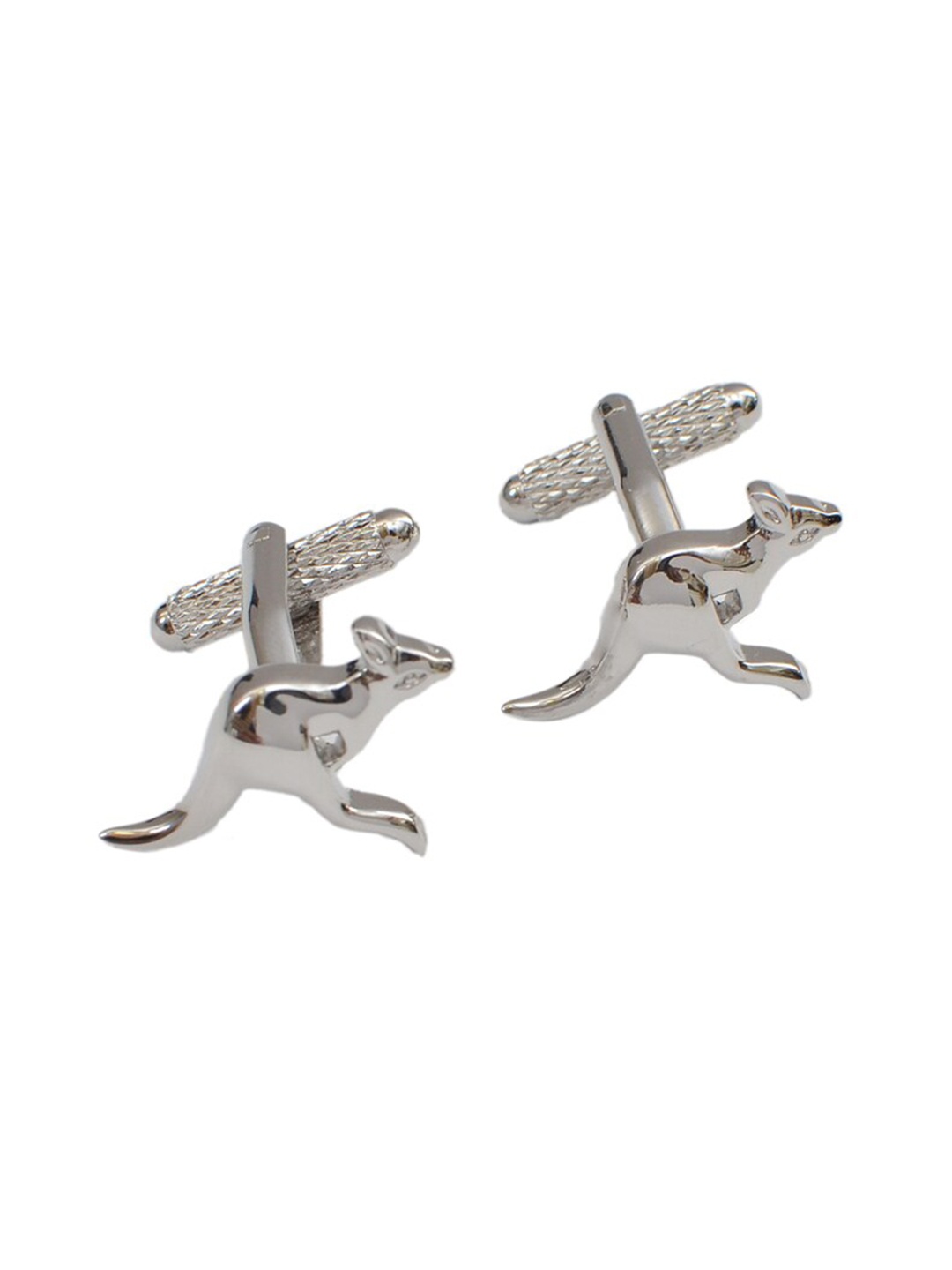 

Alvaro Castagnino Silver-Toned Quirky Cufflink