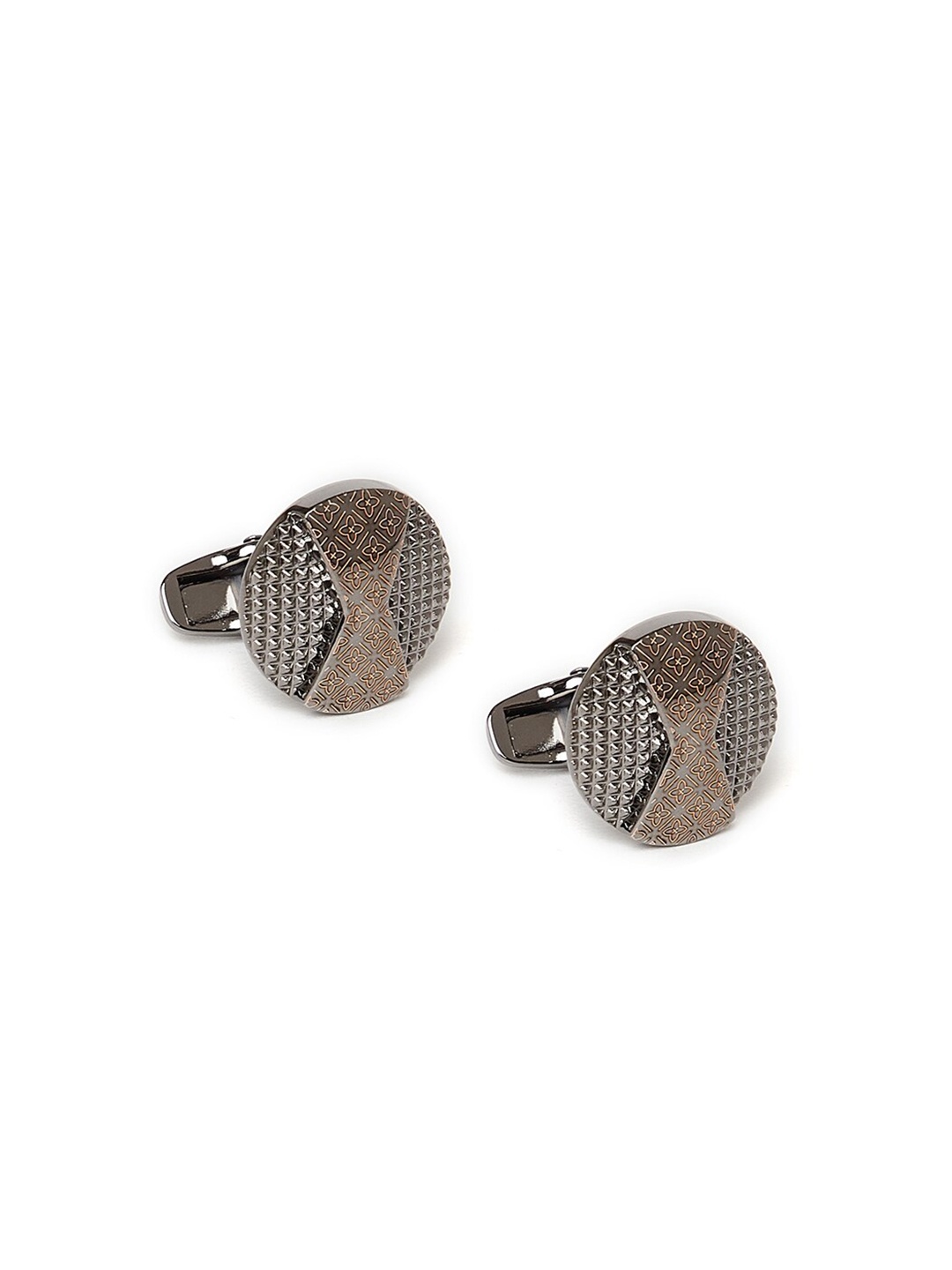 

Alvaro Castagnino Brown & Grey Square Cufflink