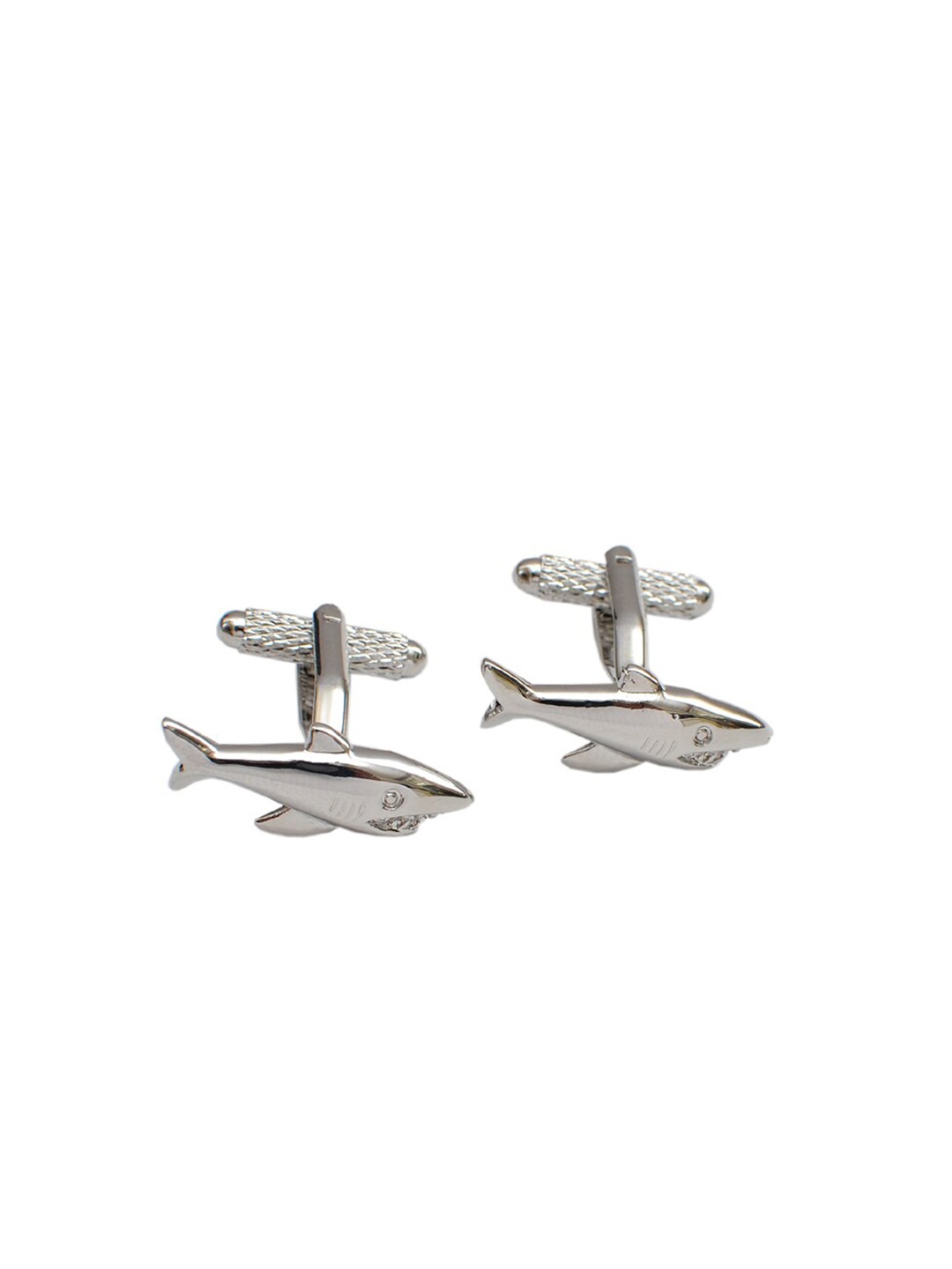 

Alvaro Castagnino Silver-Toned Quirky Cufflink