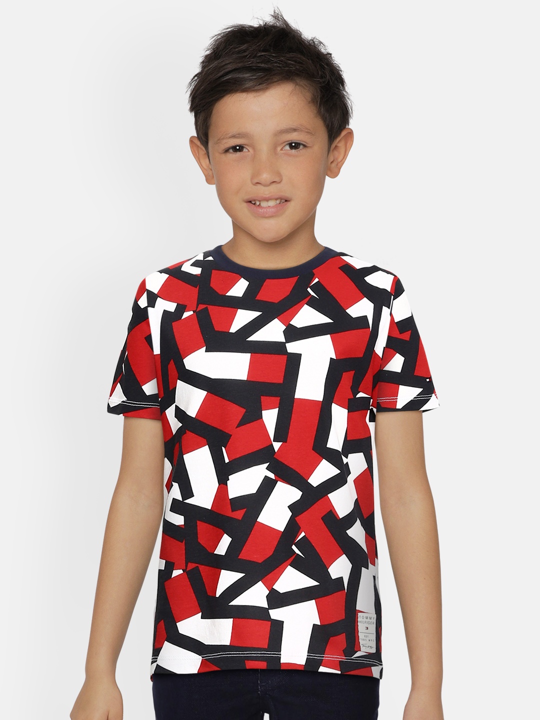 

Tommy Hilfiger Boys Multicoloured Organic Cotton Printed T-shirt, Multi