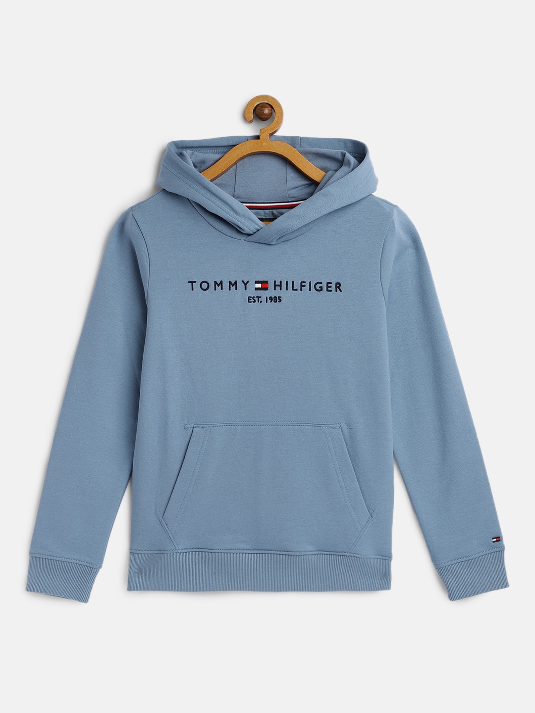 

Tommy Hilfiger Boys Blue Printed Hooded Sweatshirt