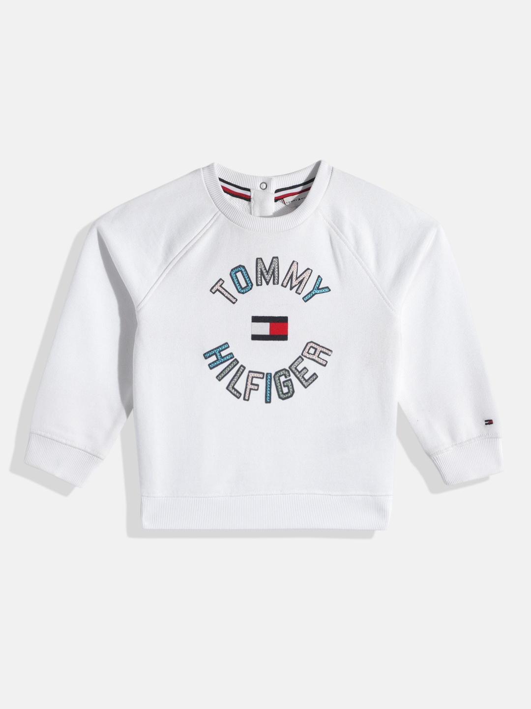 

Tommy Hilfiger Girls White Embellished Sweatshirt