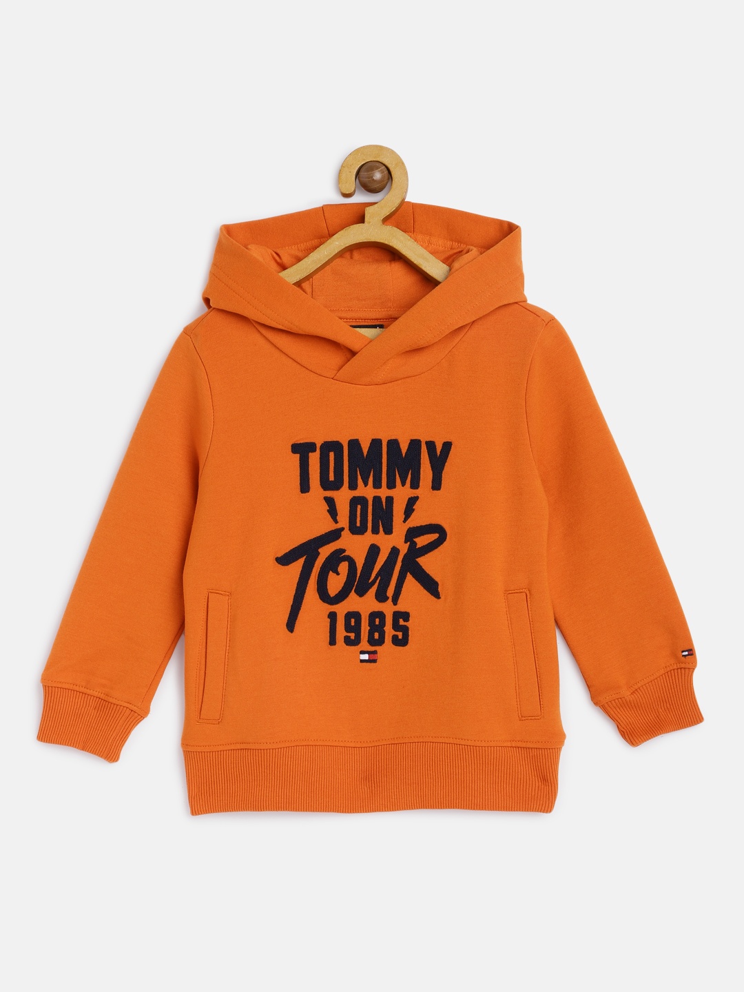

Tommy Hilfiger Boys Orange Hooded Sweatshirt