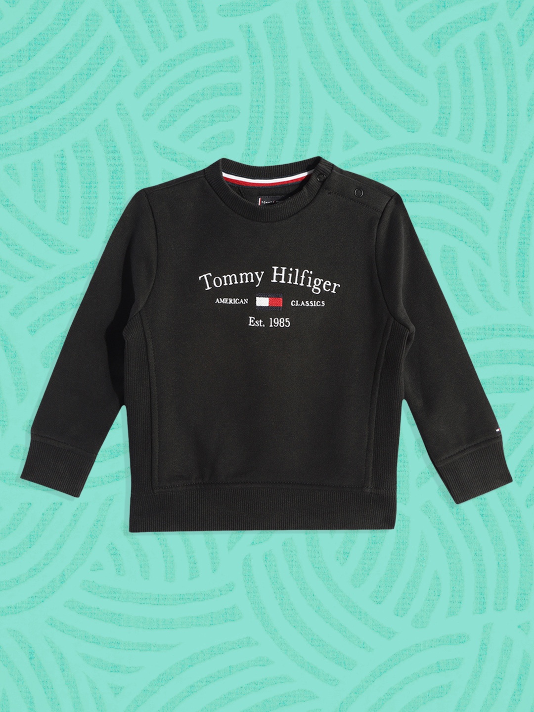 

Tommy Hilfiger Boys Black Printed Sweatshirt