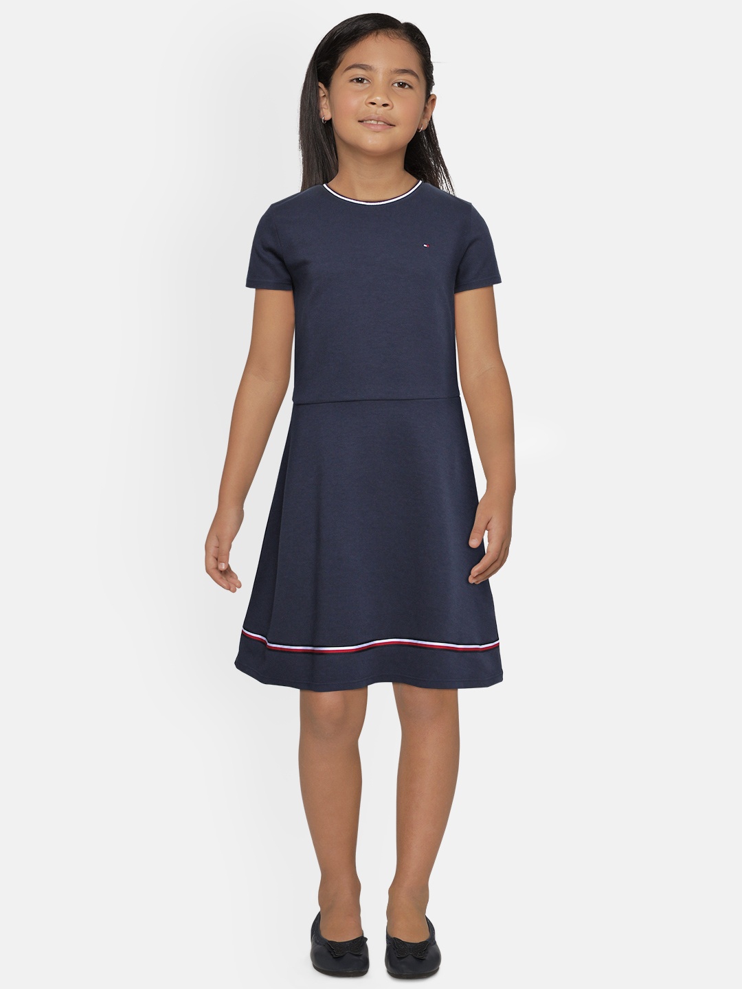 

Tommy Hilfiger Navy Blue A-Line Dress