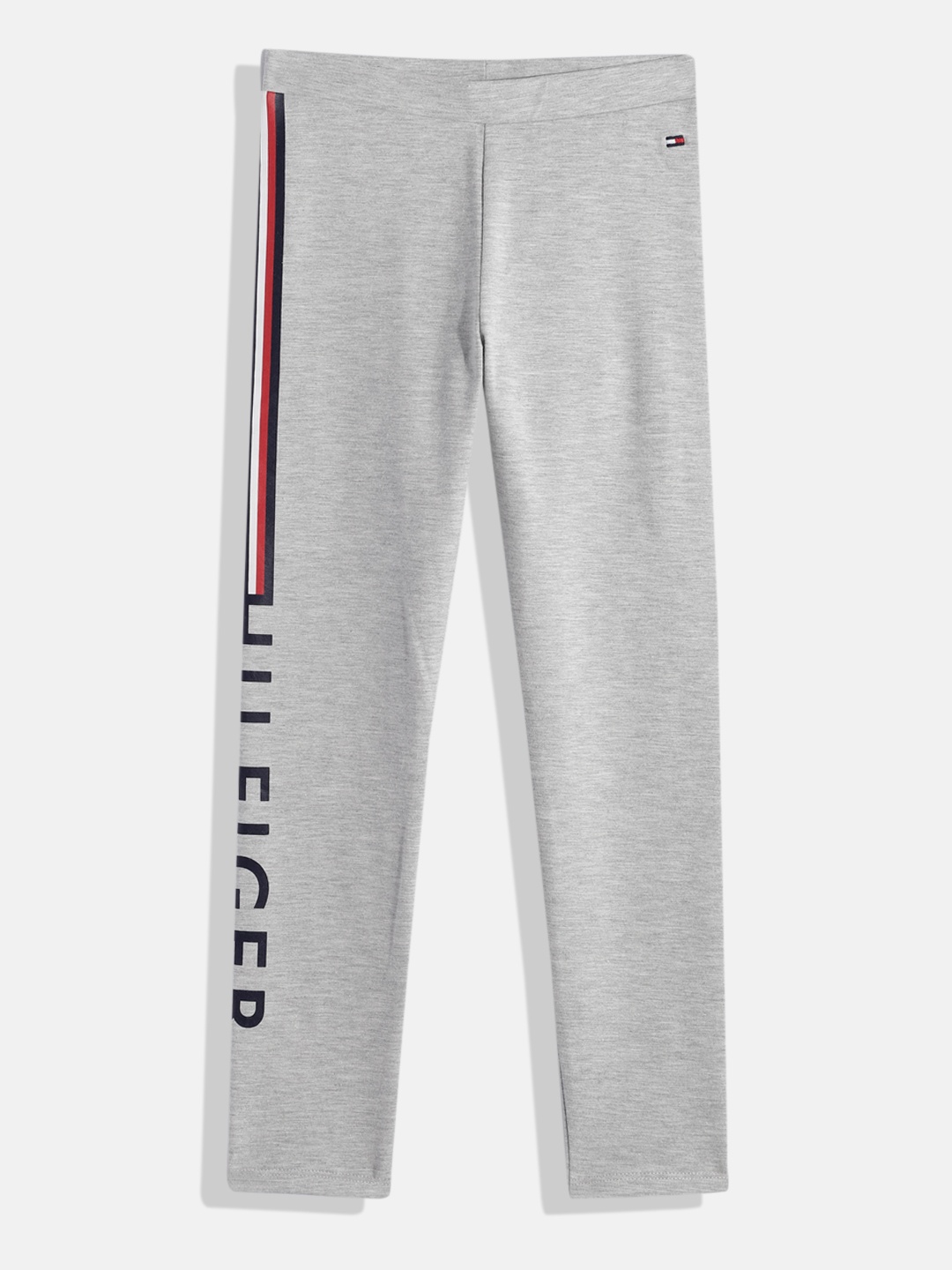 

Tommy Hilfiger Girls Printed Ankle-Length Leggings, Grey melange