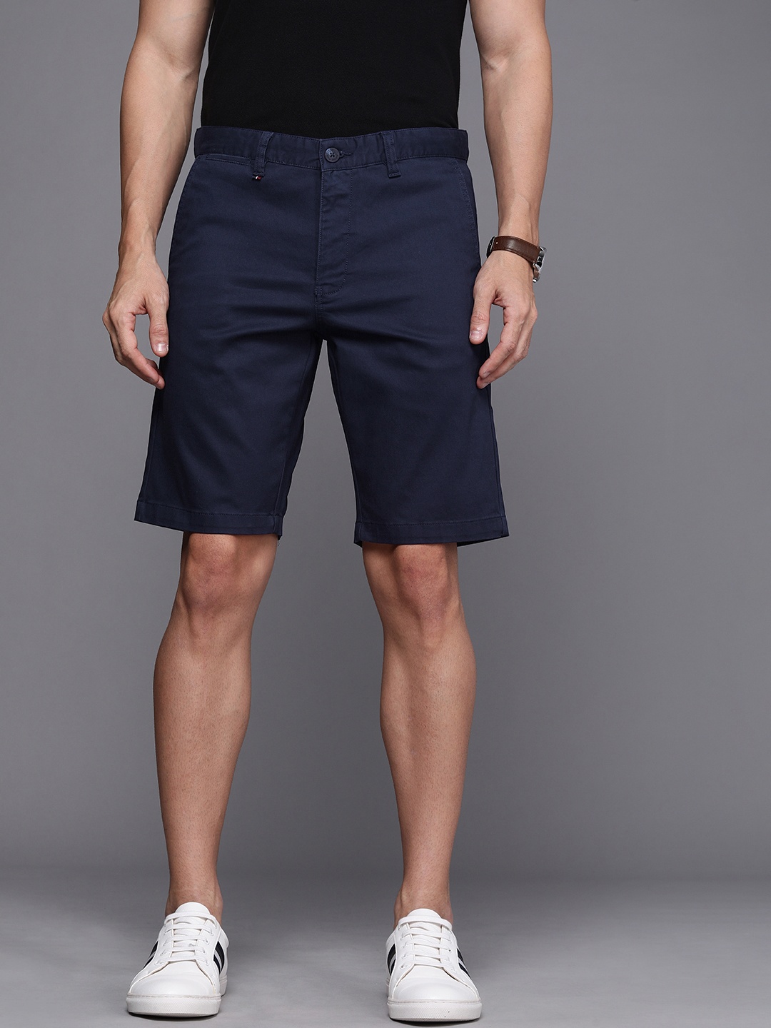 

Louis Philippe Sport Men Navy Blue Slim Fit Regular Shorts