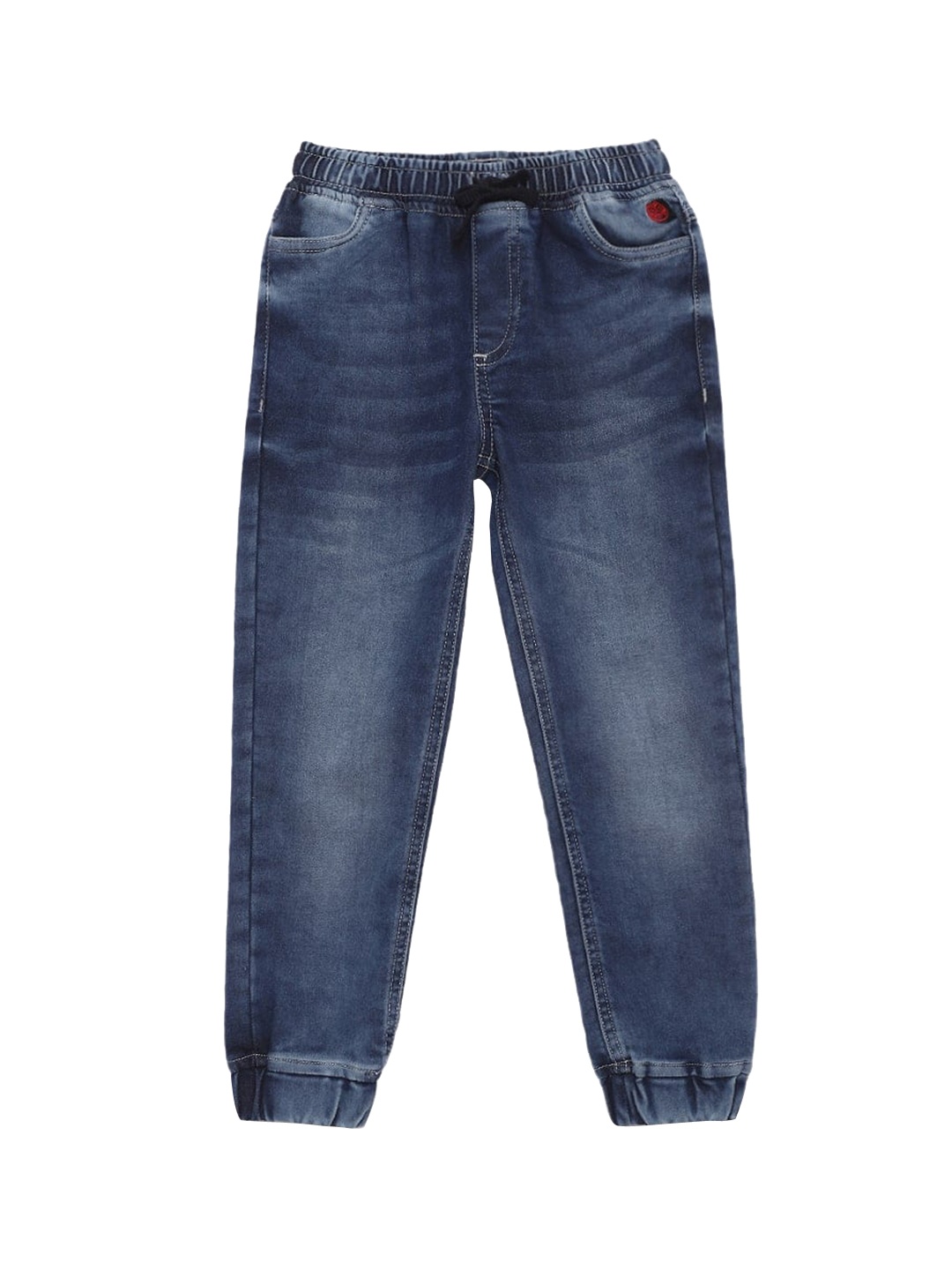 

UNDER FOURTEEN ONLY Boys Blue Slim Fit Heavy Fade Stretchable Jeans