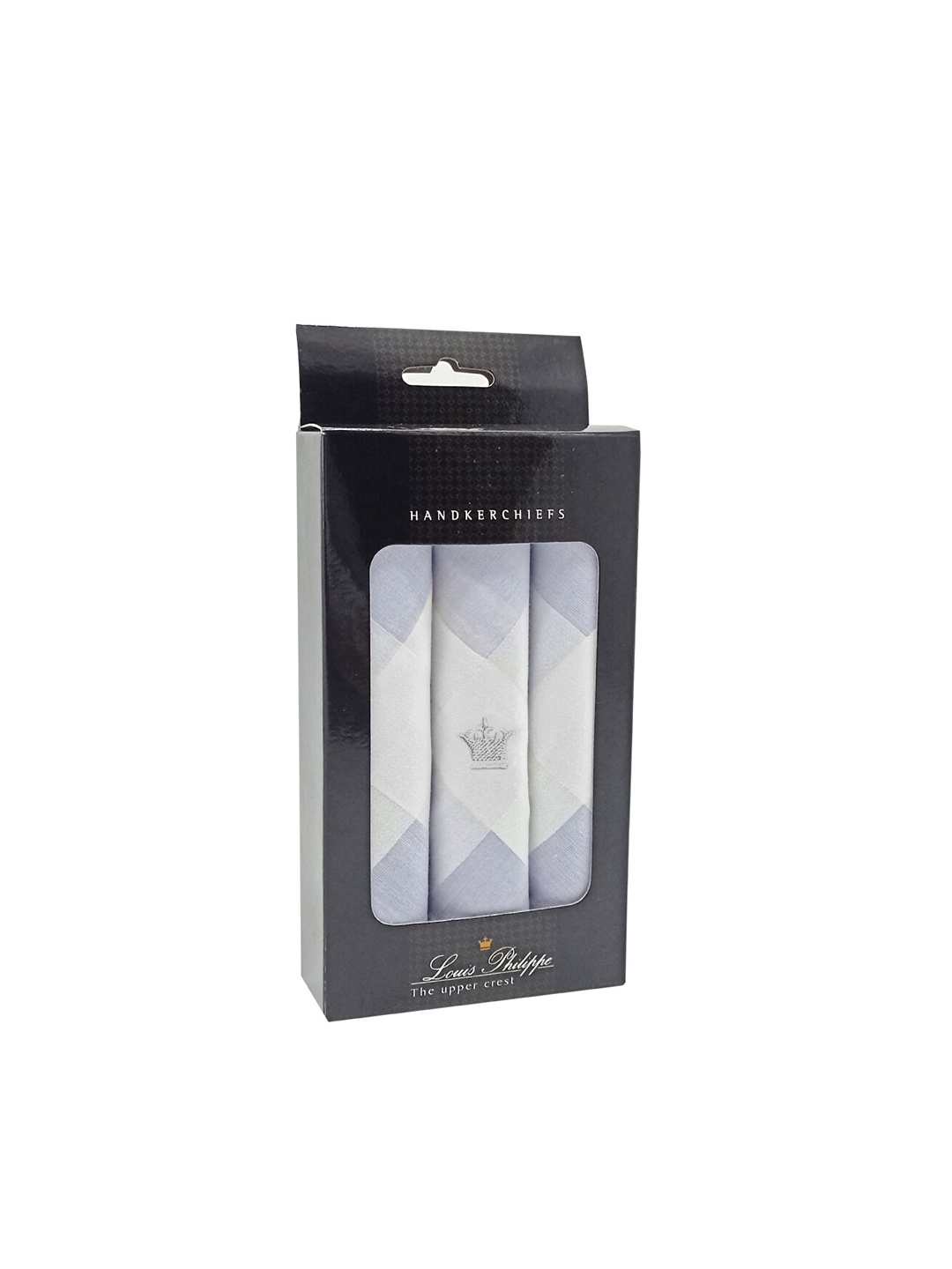 

Louis Philippe Men Pack Of 3 Blue Cotton Handkerchief