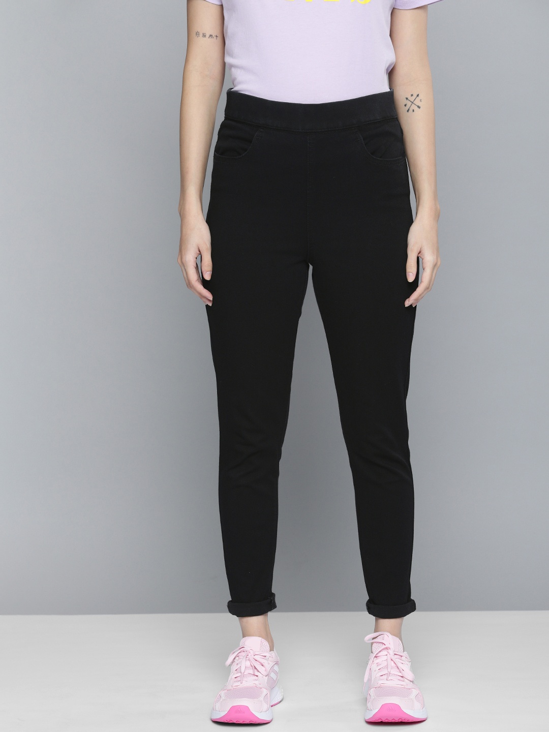 

Levis Women Black MILE Super Skinny Fit High-Rise Stretchable Jeans