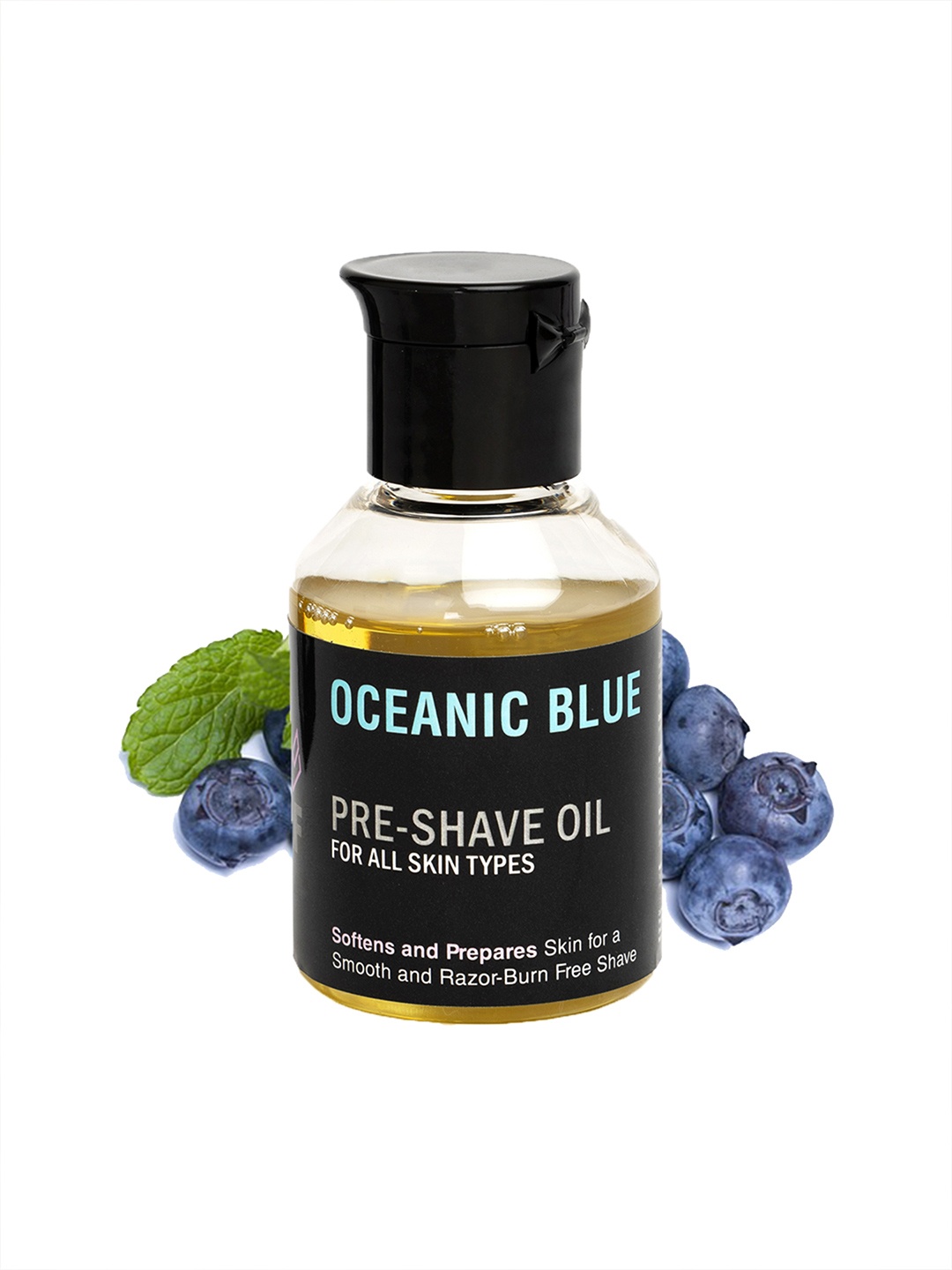 

PINK WOOLF Pre Shave Beard Oil - Oceanic Blue - Contains Olive Oil for Smooth Skin - 50 ml, Brown