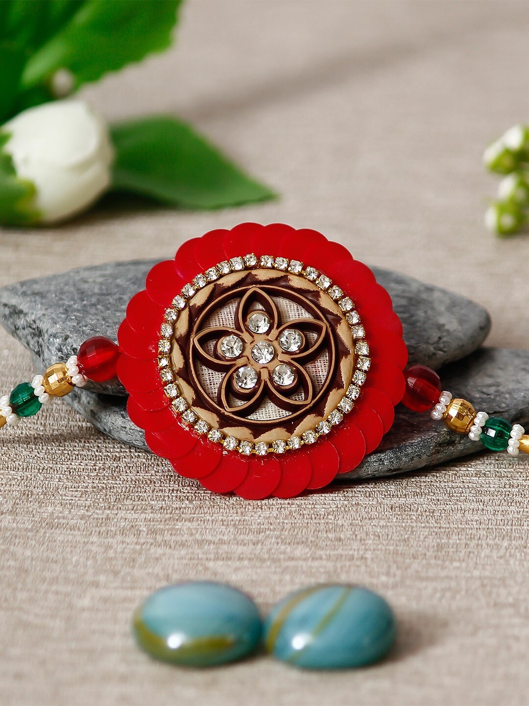 

eCraftIndia Multicoloured Rakhi Gift Set, Multi