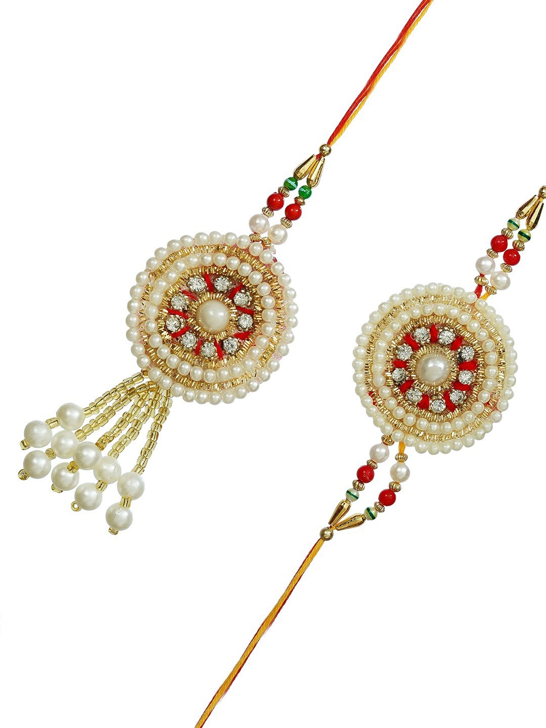 

eCraftIndia Multicoloured Bhaiya Bhabhi Rakhi Gift Set, Multi