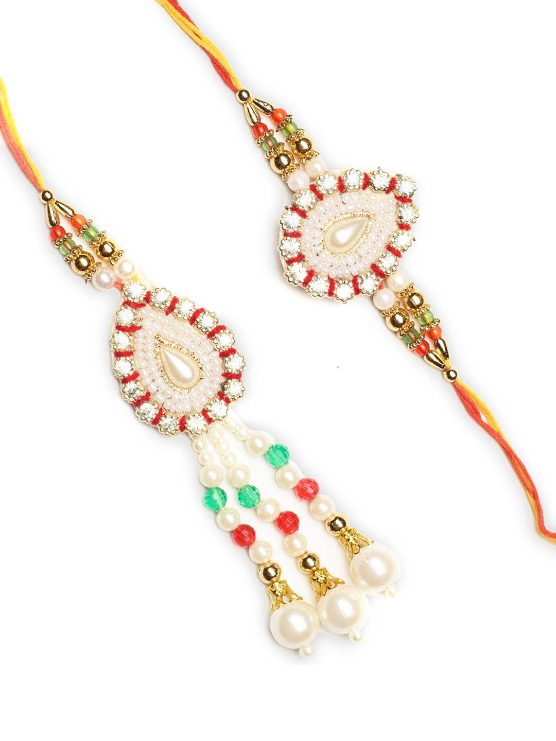 

eCraftIndia Multicoloured Bhaiya Bhabhi Rakhi Gift Set, Multi