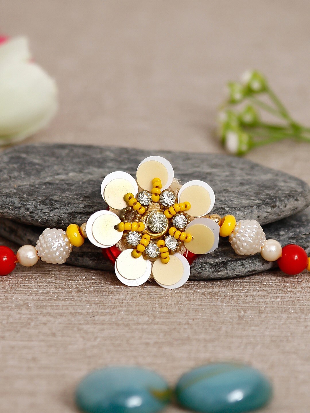 

eCraftIndia Multicoloured Designer Rakhi, Multi