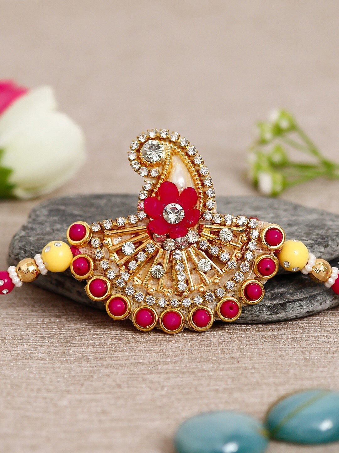 

eCraftIndia Multicoloured Designer Rakhi, Multi