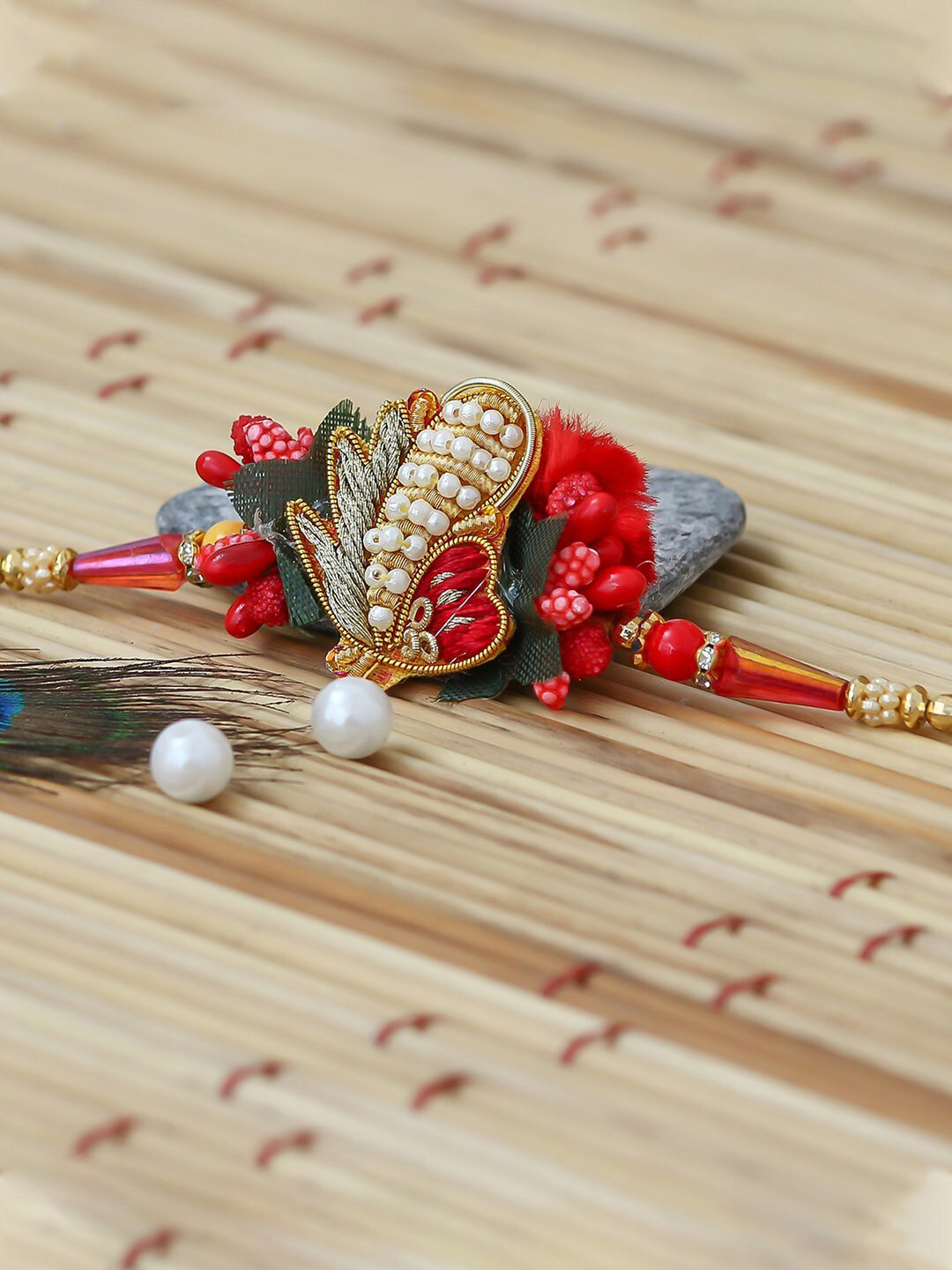 

eCraftIndia Multicoloured Designer Rakhi, Multi