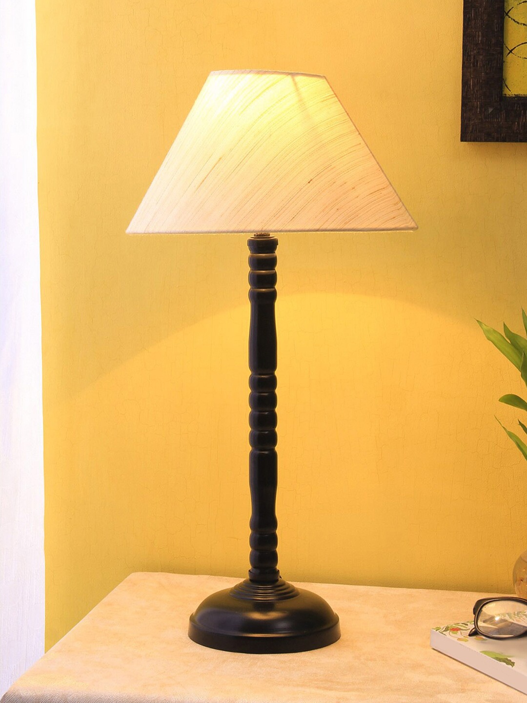 

Devansh Off White Iron Traditional Bedside Standard Table Lamp with Shade