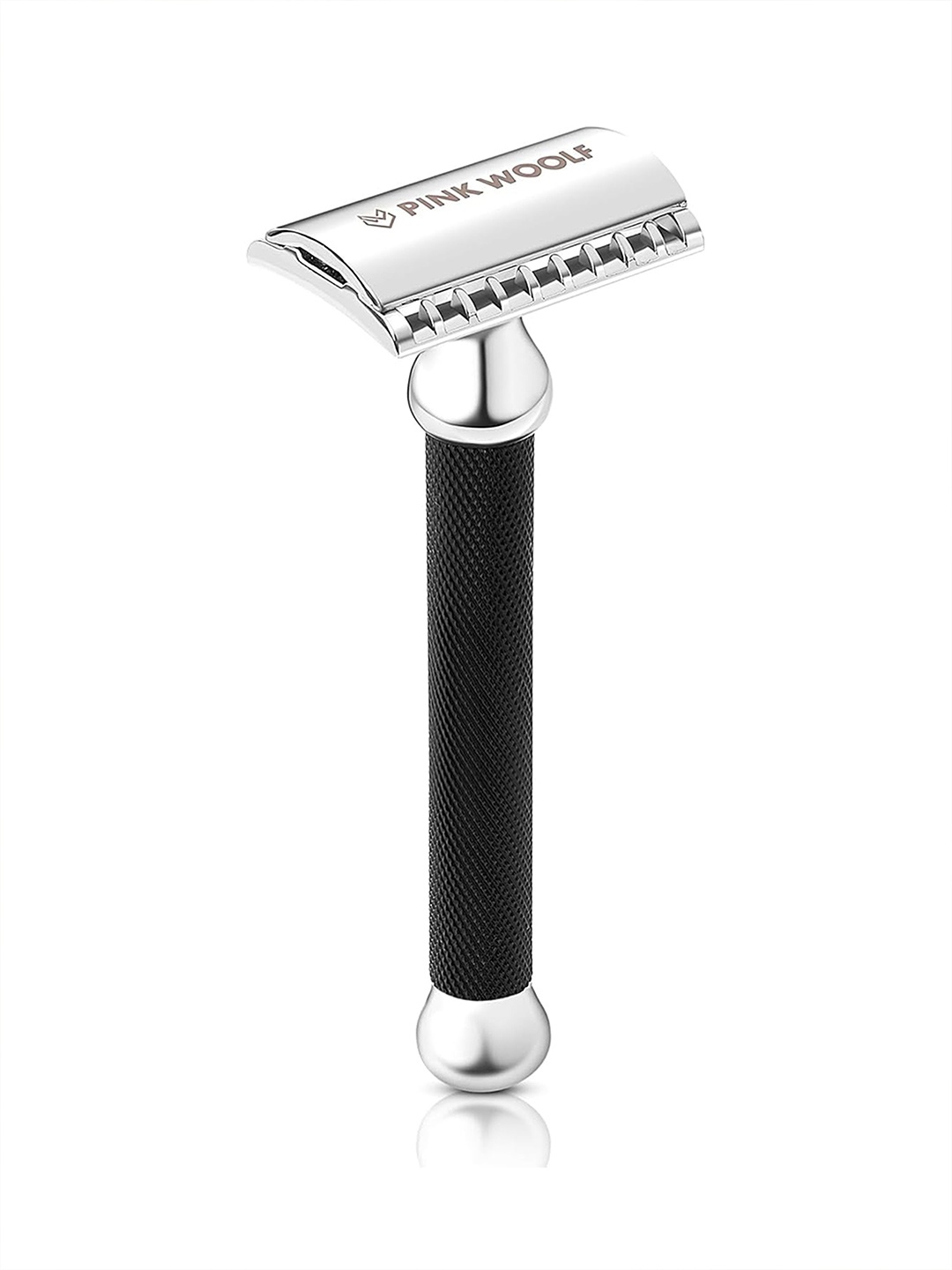 

PINK WOOLF Open Comb Double Edge Safety Razor OC70, Black